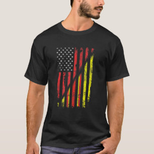 Vietnamesisk amerikansk Flagga Retro Stil Usa Viet T Shirt