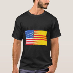 Vietnamesisk amerikansk sydamerikanska Flagga Gift T Shirt