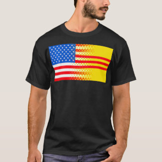 Vietnamesisk amerikansk sydamerikanska Flagga Gift T Shirt