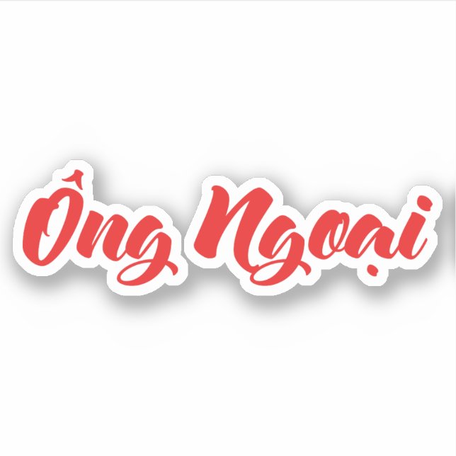 Vietnamesisk farfar (Maternal) - Ông Ngoj i Klistermärken (Framsida)