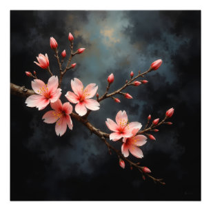 Vietnamesisk Ferskenblomkonst Fototryck