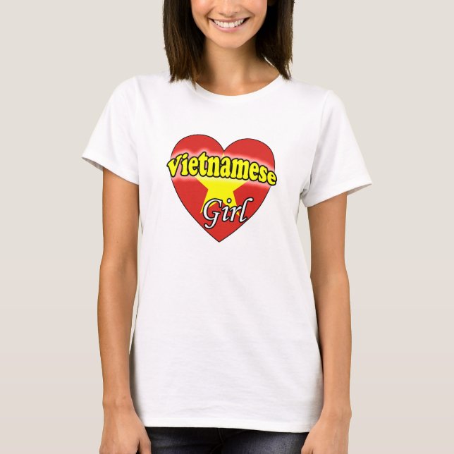 Vietnamesisk flicka tee (Framsida)