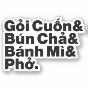 Vietnamesisk gatamat klistermärken