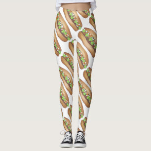 Vietnamesisk Gris Banh Mi Sandwich Food Foodie Leggings