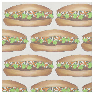 Vietnamesisk Gris Banh Mi Sandwich Food Foodie Tyg