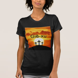 Vietnamesisk kalvarium Sunrise Jesus T Shirt