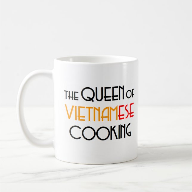 vietnamesisk kokdrottning kaffemugg (Vänster)