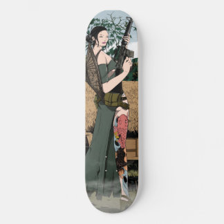 Vietnamesisk kvinna skateboard bräda 21,5 cm