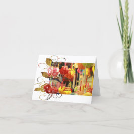 Vietnamesisk Lantern Notecard Tack Kort