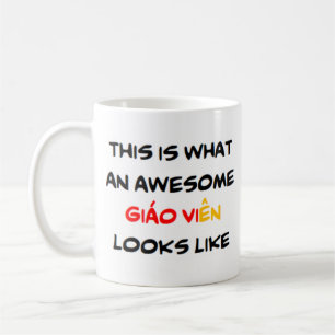 vietnamesisk lärare giao vien, fantastisk kaffemugg