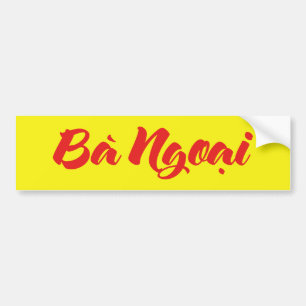 Vietnamesisk (Maternal) mormor - Bà Ngoi Bildekal