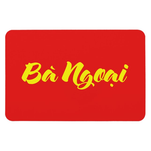 Vietnamesisk (Maternal) mormor - Bà Ngoi Magnet (Horisontell)