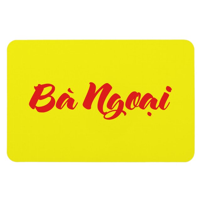 Vietnamesisk (Maternal) mormor - Bà Ngoi Magnet (Horisontell)