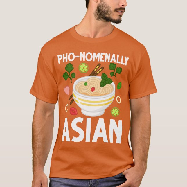 Vietnamesisk nudelsoppa asiatisk mat vänner t shirt (Framsida)