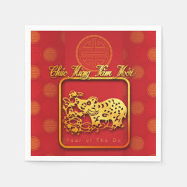 Vietnamesisk nyårsgräns för papper OX PN Pappersservett