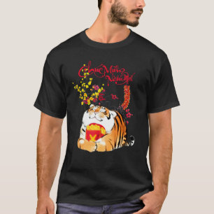 Vietnamesisk nyårskalender 2022 Lycklig T Shirt