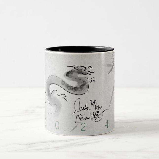 Vietnamesisk originaldraken År 2024 2TM Två-Tonad Mugg (Center)