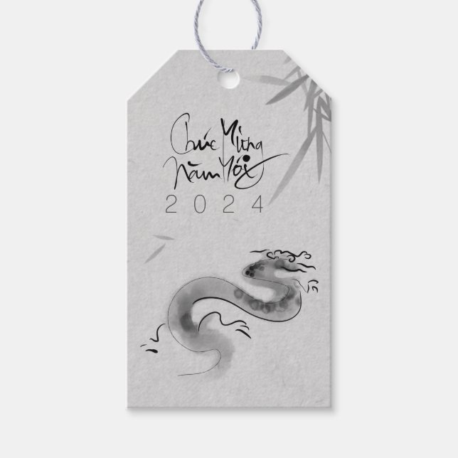 Vietnamesisk originaldraken År 2024 personligt GT Presentetikett (Framsidan)