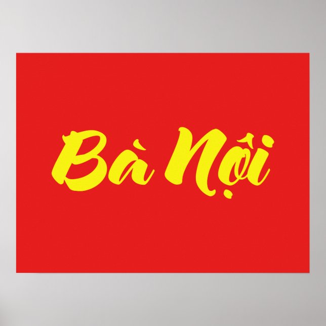 Vietnamesisk (Paternal) farmor - Bà Nộ i Poster (Framsidan)