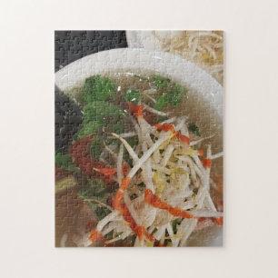 Vietnamesisk Pho Beef Noodle Soppa Food Jigszle Pu Pussel