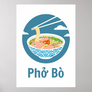 Vietnamesisk Pho Bo Poster