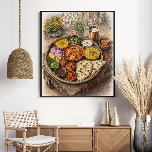 Vietnamesisk Pho Nudelsoppa Skiss Poster (Skapare uppladdad)