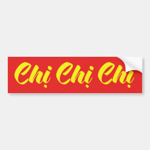 Vietnamesisk syster - Chi ~ Ting Viet Language Bildekal