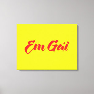 Vietnamesisk (ung) syster - Em Gái ~ Tiô ng Viet Canvastryck