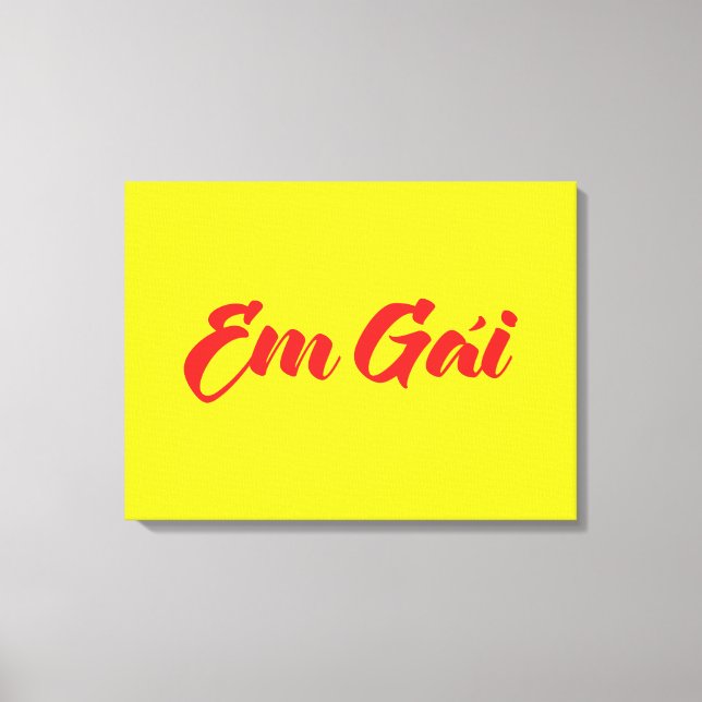 Vietnamesisk (ung) syster - Em Gái ~ Tiô ng Viet Canvastryck (Framsida)
