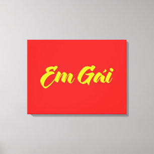 Vietnamesisk (ung) syster - Em Gái ~ Tiô ng Viet Canvastryck