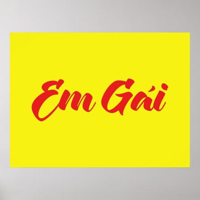 Vietnamesisk (ung) syster - Em Gái ~ Tiô ng Viet Poster (Framsidan)