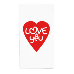 Vietnamesisk Valentine ♥ Kärlek Yêu ♥ asiatisk Ord Fraktsedel