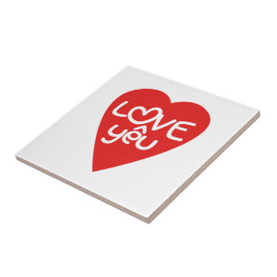 Vietnamesisk Valentine ♥ Kärlek Yêu ♥ asiatisk Ord Kakelplatta