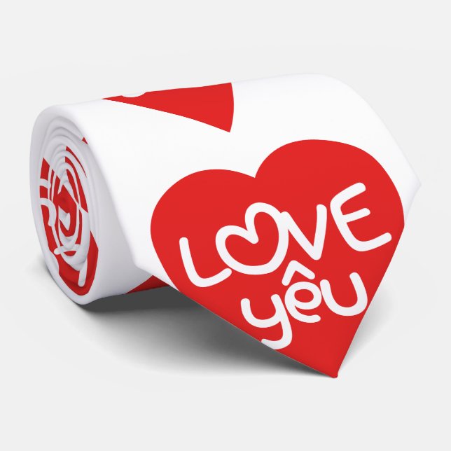 Vietnamesisk Valentine ♥ Kärlek Yêu ♥ asiatisk Ord Slips (Rullad)