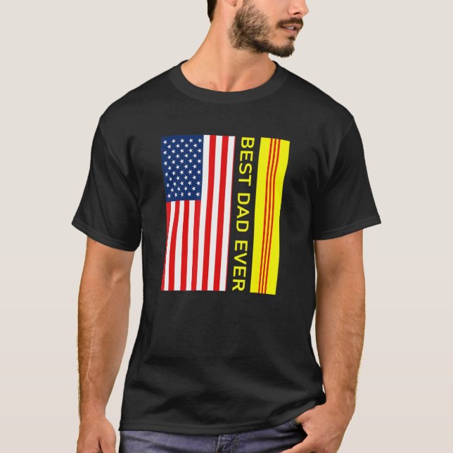 vietnamesisk vietnamesisk Flagga Viet Nam Cong Hoa T Shirt (Framsida)