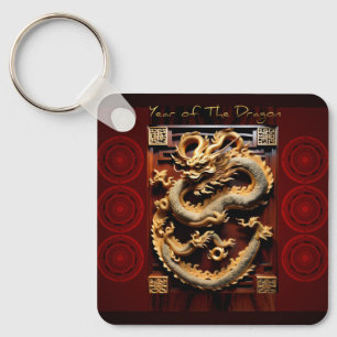 Vietnamesiska Drums Têt Dragon New Year Monogram S Nyckelring