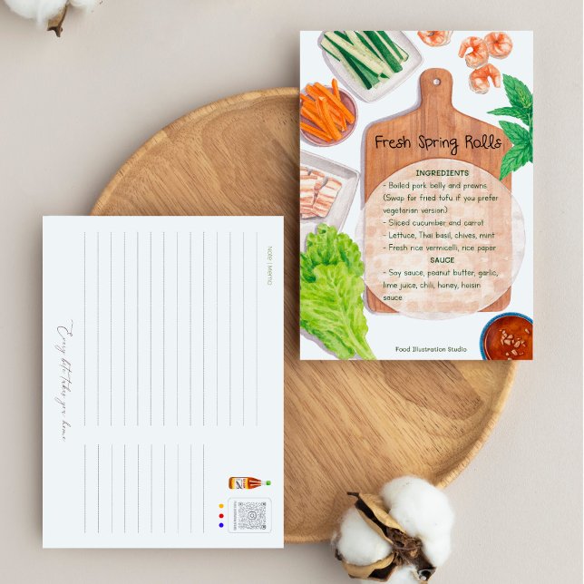 Vietnamesiska färsk Vår Rolls - Receptkort - Recep Vykort (Skapare uppladdad)