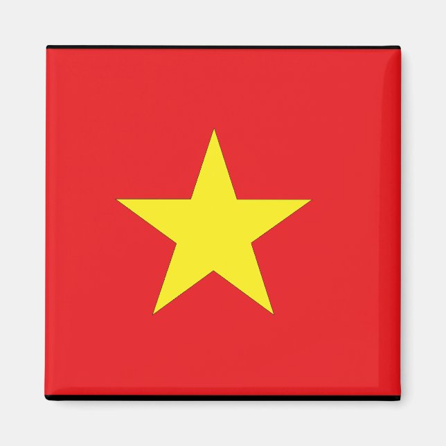 Vietnamesiska Flagga Magnet (Framsidan)