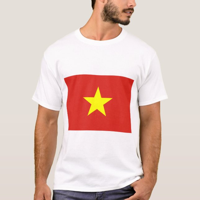 Vietnamesiska flagga t shirt (Framsida)