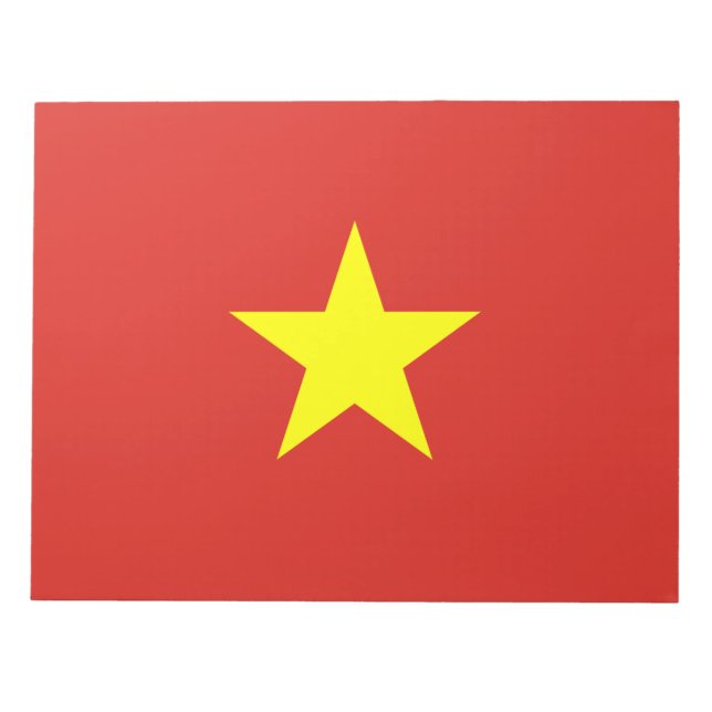 Vietnamesiska Flagga (Vietnam) Anteckningsblock (Framsida)