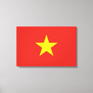 Vietnamesiska Flagga (Vietnam) Canvastryck