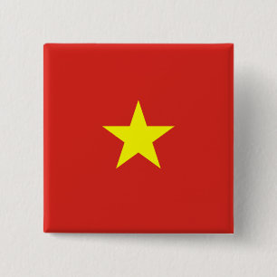 Vietnamesiska Flagga (Vietnam) Knapp