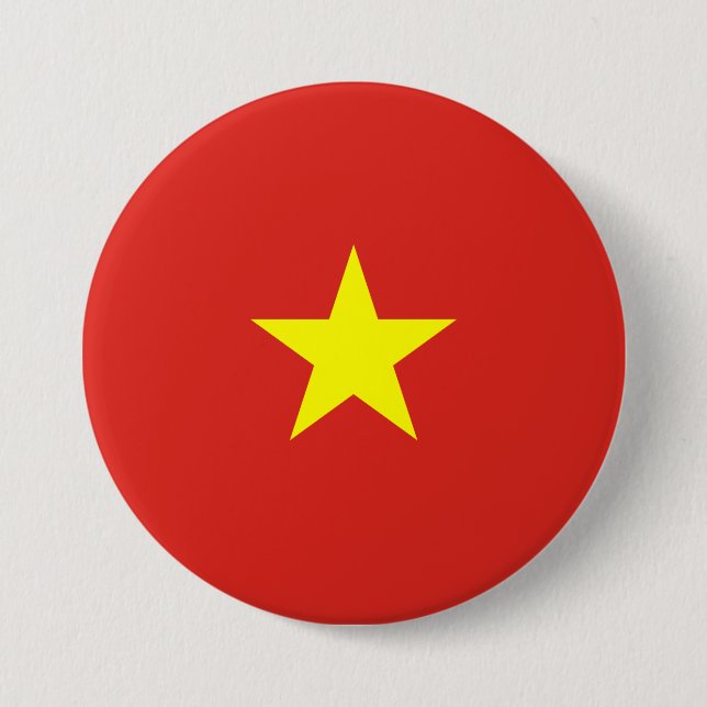 Vietnamesiska Flagga (Vietnam) Knapp (Framsida)