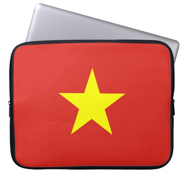 Vietnamesiska Flagga (Vietnam) Laptop Fodral (Framsidan)