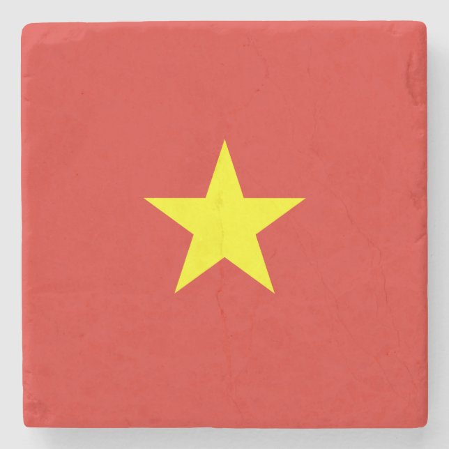 Vietnamesiska Flagga (Vietnam) Stenunderlägg (Framsidan)