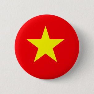 Vietnamesiska flaggaT-tröja och gåvor Knapp