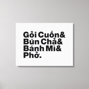 Vietnamesiska gatumaten canvastryck