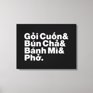 Vietnamesiska gatumaten canvastryck