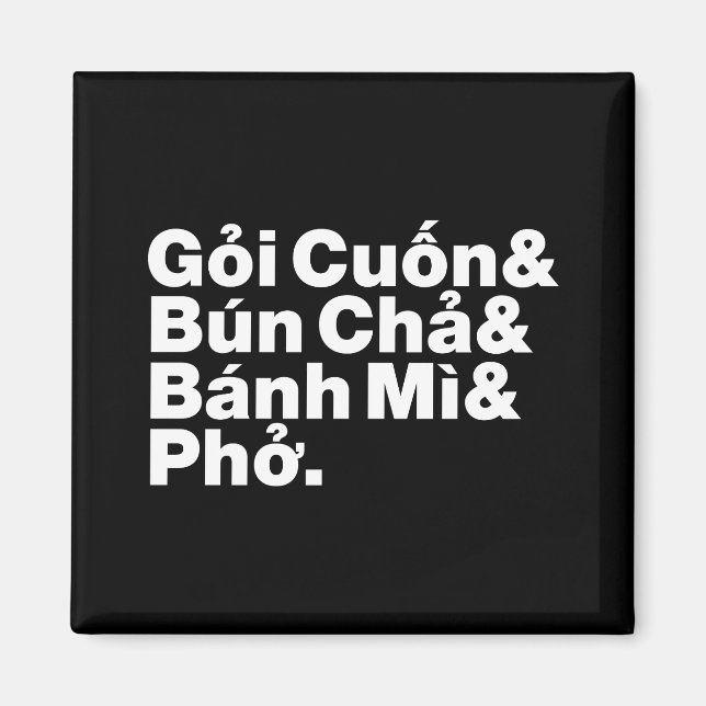 Vietnamesiska gatumaten magnet (Framsidan)