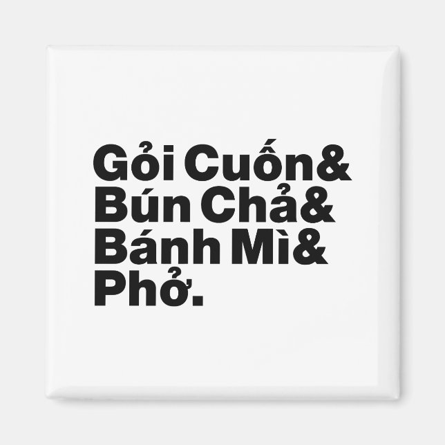 Vietnamesiska gatumaten magnet (Framsidan)